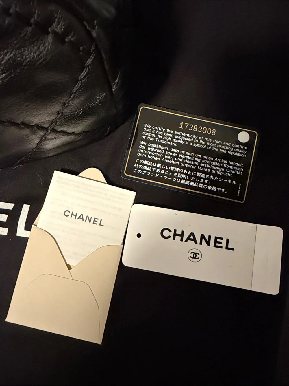 CHANEL Black Quilted Leather Large Bag with Silver-Tone CC